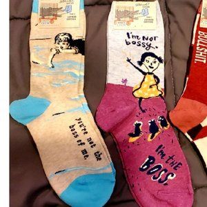 BNWT Blue Q Boss Socks